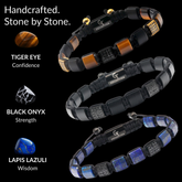 Flat Bead Bracelet Set for Men – Luxury, Strength & Clarity