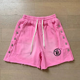 Foreign Trade American Trend Hell Star Retro Printed Ins Same Style Summer High Street Casual Trendy Washed Sports Shorts (4)
