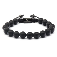 3 PIECE SET - BLACK ONYX Bracelets - The Strength Set