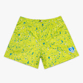 Splatter Shorts - Highlighter Yellow