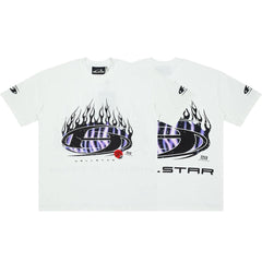 Hellstar Flame Graphic Oversized T-Shirt