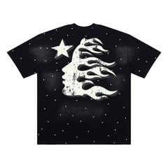 Hellstar Studios Large Logo Graphic Oversized T-Shirt - Black