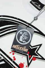 Hellstar Splatter Star Big H Graphic Oversized T-Shirt