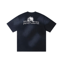 Hellstar Washed Black Graphic T-Shirt