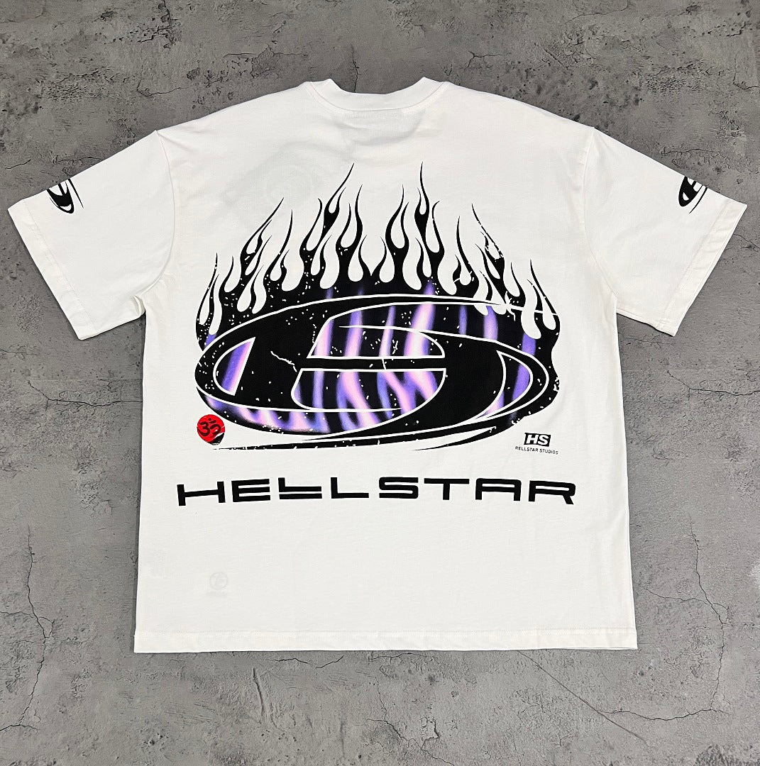 Hellstar Flame Graphic Oversized T-Shirt