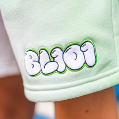 Cotton Candy Sweatshorts - Sour Apple