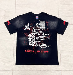 Hellstar Vintage Black Graphic T-Shirt
