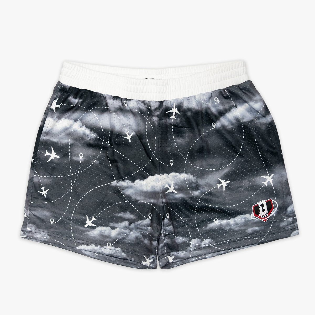 Flight Map Shorts - Red Eye