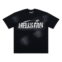 Hellstar Gradient Block Logo Heavyweight Washed T-Shirt