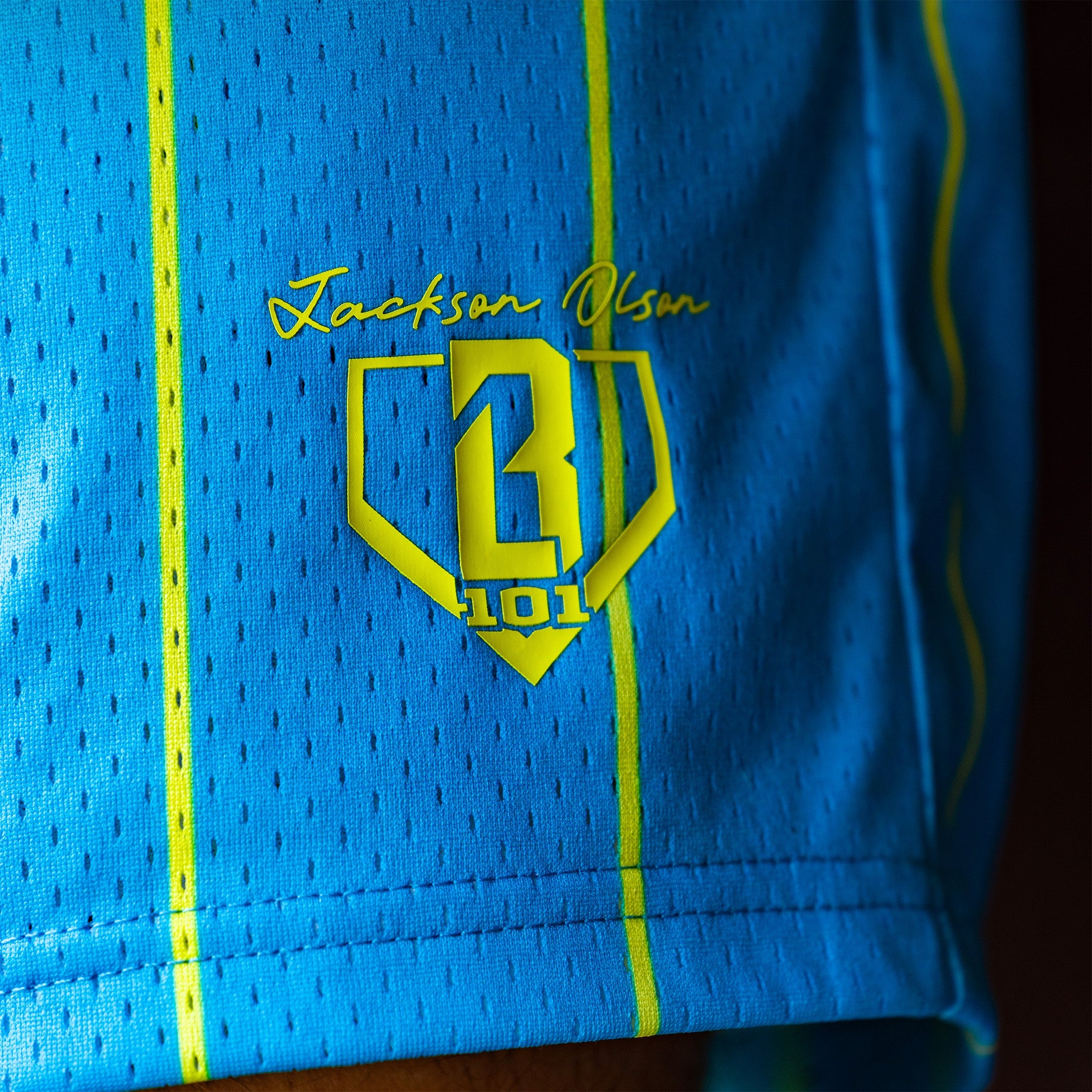 Jackson Olson Signature Shorts - Neon Pinstripes