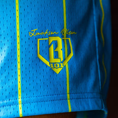 Jackson Olson Signature Shorts - Neon Pinstripes