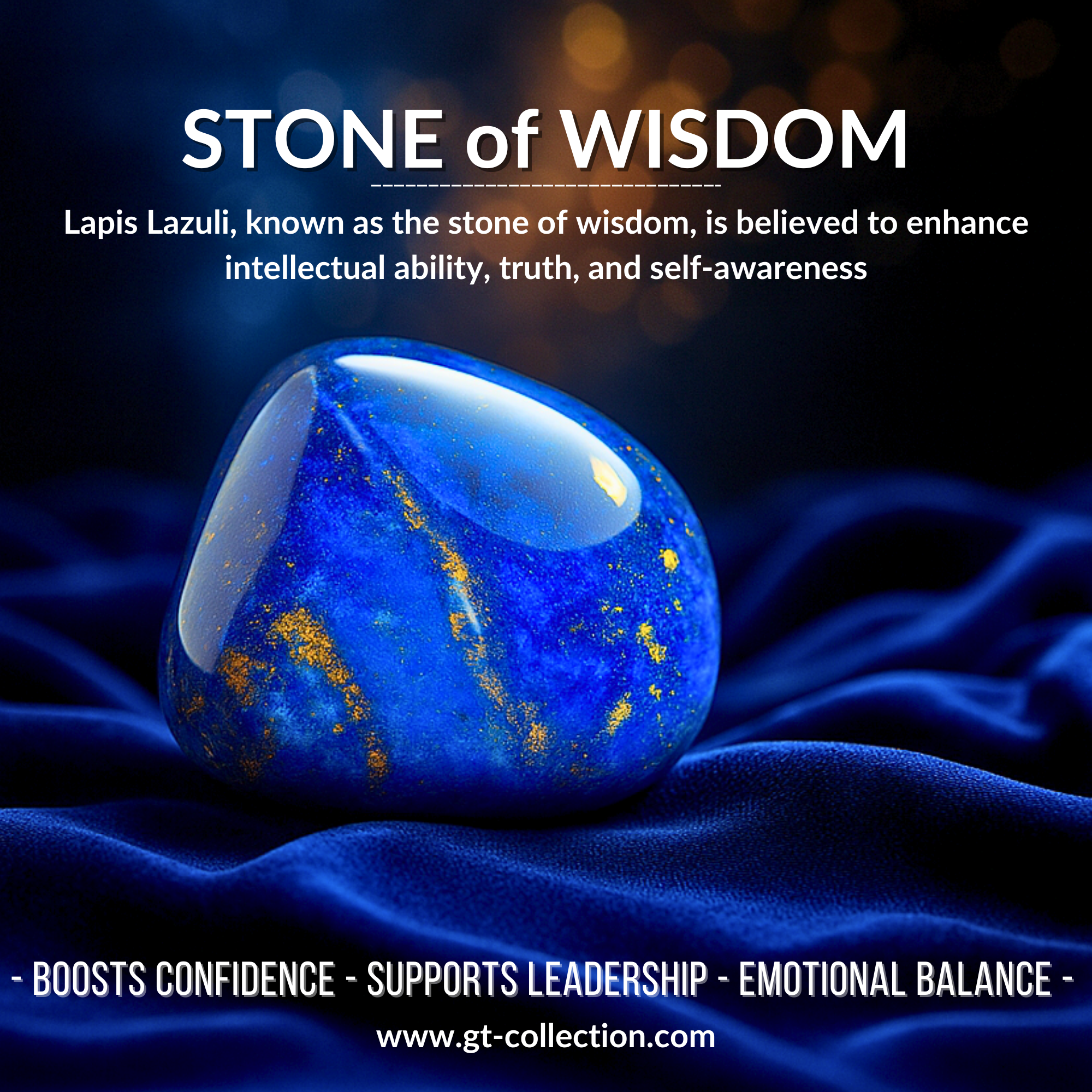 Men's LAPIS LAZULI Flat bead Bracelet