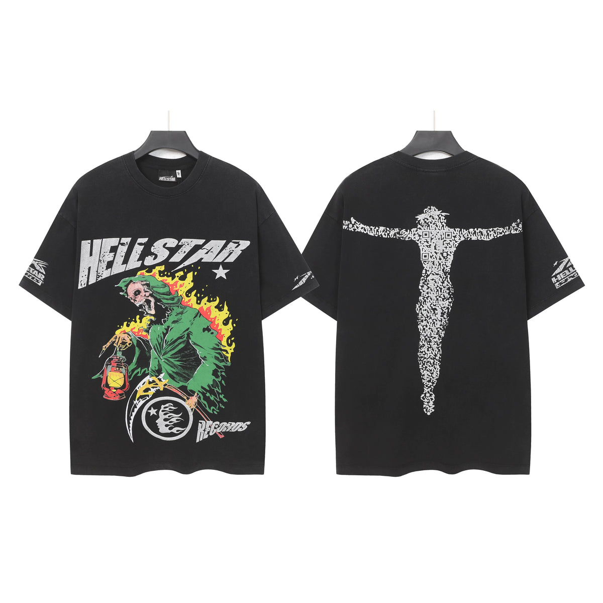 Hellstar Style Vintage Wash Graphic Oversized T-Shirt - Mixed Collection