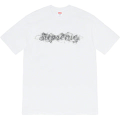 Supreme Smoke Logo T-Shirt – White / Silver