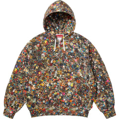 Supreme Allover Print Zip-Up Hooded Sweatshirt - Multi
