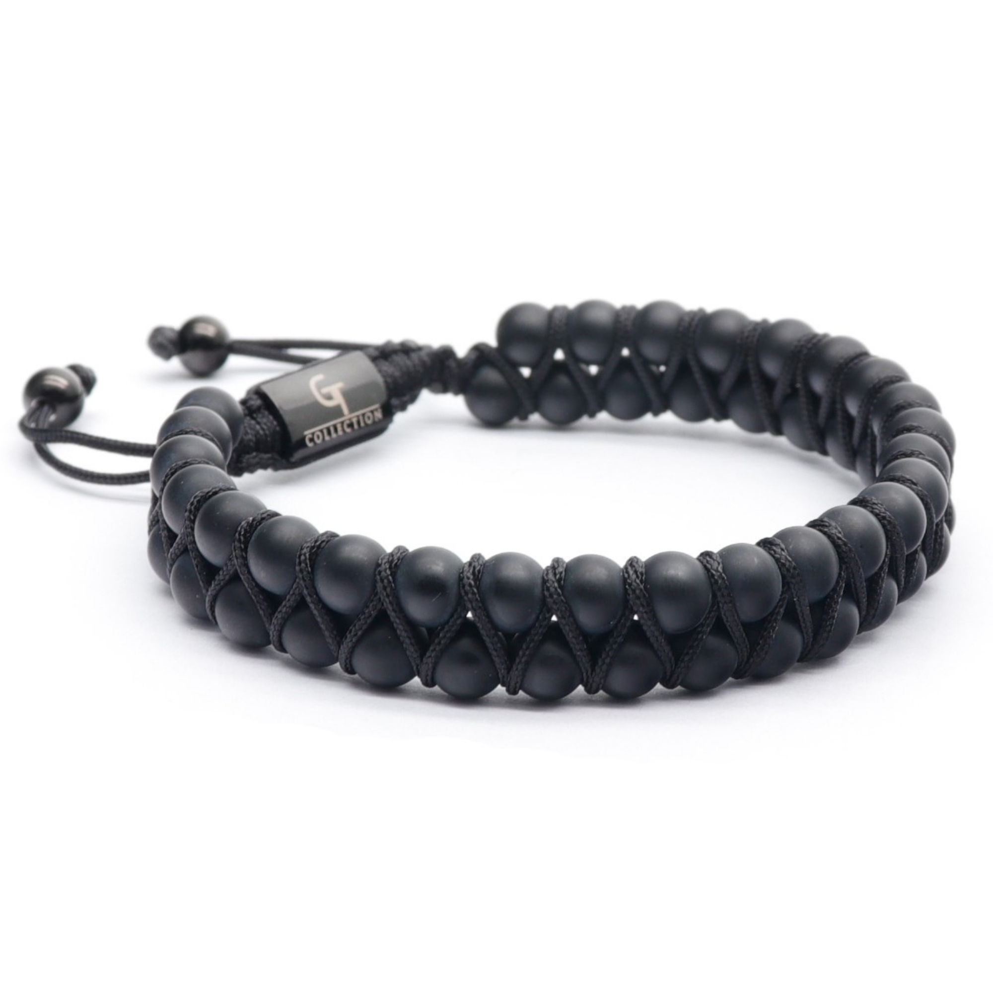 3 PIECE SET - BLACK ONYX Bracelets - The Strength Set