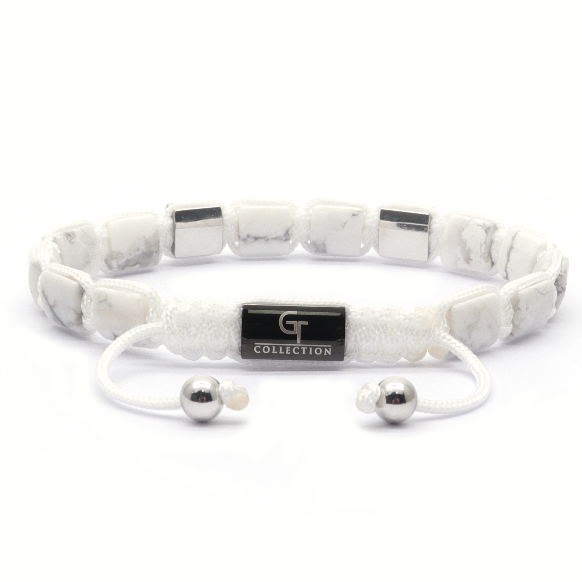 Men's HOWLITE Flat bead Bracelet