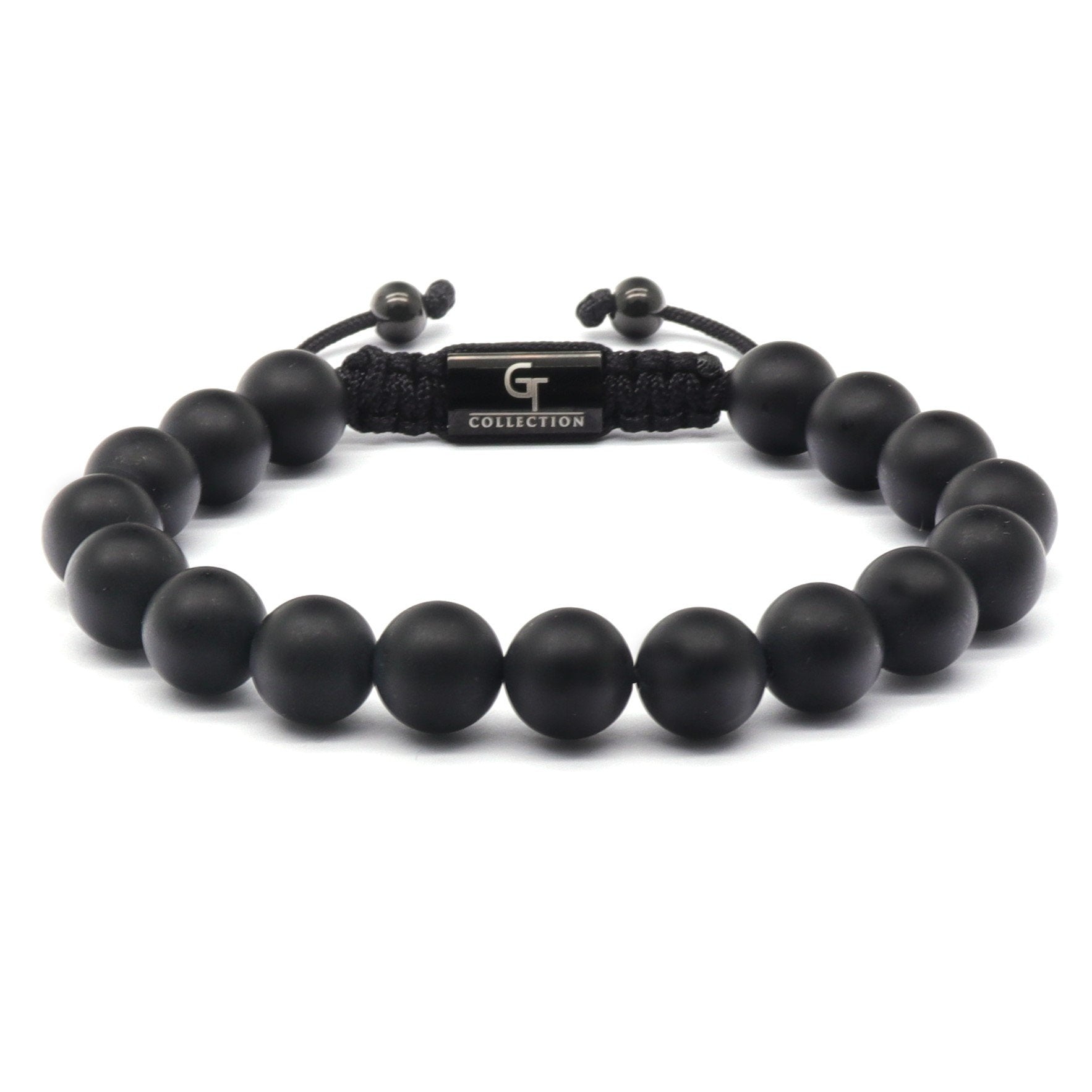 Men's BLACK ONYX Beaded Bracelet