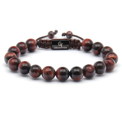 3 PIECE SET - RED TIGER EYE Bracelets - The Motivation Set
