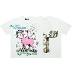 Hellstar Studios  Lamb Graphic Oversized Cotton T-Shirt